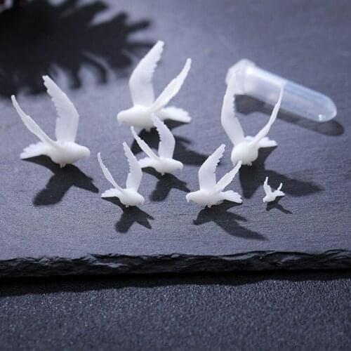 5Pcs Silicone Mini Dove of Peace Modeling Resin Mold Landspace Fillings Resin Jewelry Fillings Resin Casting Art Crafts