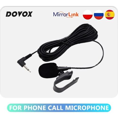DOVOX MINI Car Audio Microphone 3.5mm Plug Mic Car Stereo Mini Wired External Microphone for PC Auto Car DVD Radio