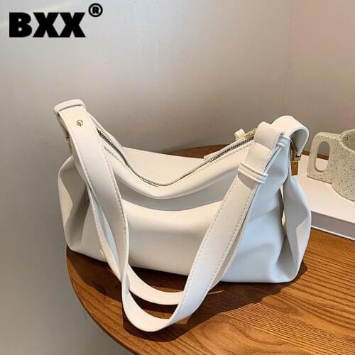 [BXX] High Capacity PU Leather Crossbody Bags For Women 2021 Summer Branded Shoulder Bag Handbags Trending Luxury Hand Bag HU642