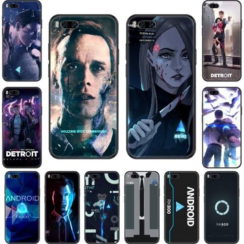 Game Detroit Become Human Phone case For Xiaomi Mi 6 8 9 A1 2 3 Max3 Mix2 Mix2S X T Lite Pro black soft waterproof art shell tpu