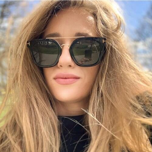 Black Goggle Sunglasses Women Fashion Cat Eye Yellow Shades Sun Glasses Lady Fashion T Eyewear Popular Trend Eyeglasses