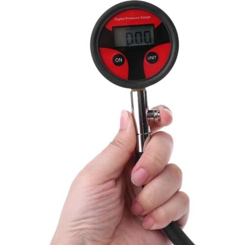 Ball Head Universal Tire Digital Pressure Gauge for Motor Car Bike Truck Tyre 4 Units with Battery B95A