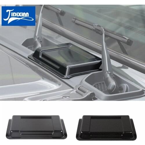 MOPAI Car Stickers for Jeep Wrangler JL Car Engine Hood Air Inlet Vent Cover Decoration Accessories for Jeep Gladiator JT 2018