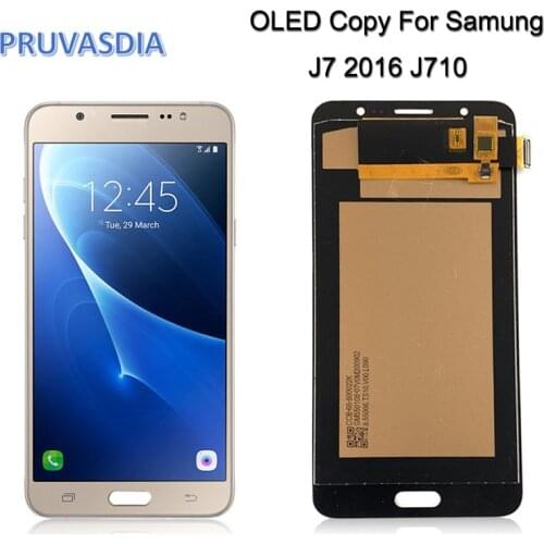 OLED Copy For Samsung J7 2016 Display J710 LCD And Touch Screen Digitizer Assembly SM-J710F J7710M J710H J710FN