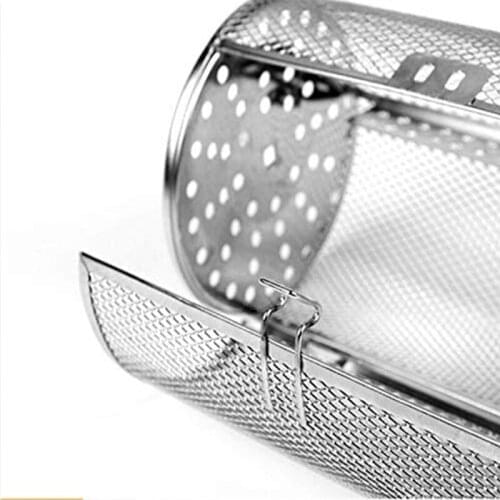 Stainless Steel Rotisserie Grill Roaster Drum Oven Basket Baking Roasting Drum Needle Cage Kebab Maker BBQ Cage Coffee beans