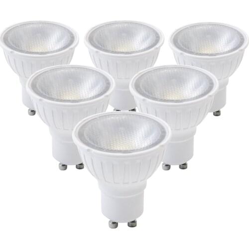 Pack of 6,Dimmable PAR16 Reflector LED Light Bulb with GU10 Base,6W,2700K,4000K(35° Beam Angle/200-240V/Spot Light/Downlights)