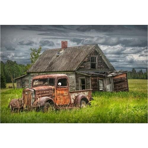 2020 New diy diamond embroidery Truck landscape pictures of mosaic 5d square full diamond painting cross stitch decoration home