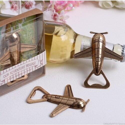 European, American and Western style wedding gift in return, retro airplane bottle opener, alloy airplane beer Kai 20PCS