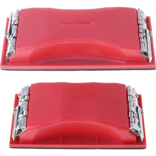 Rectangle Paper Sandpaper Holder Plastic Sander Stand Board Sanding Tool