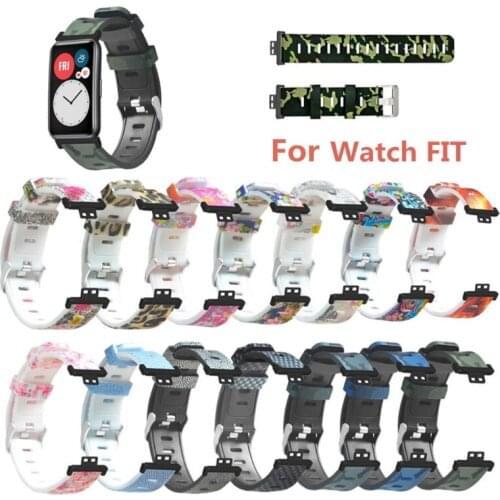Printing Strap for -Huawei Watch Fit Smart Wristband Bracelet Accessories Band