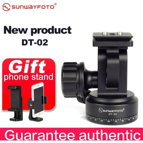 SUNWAYFOTO DT-02 Monopod Head For DSLR Camera Monopod Ballhead Professional Aluminum Monopod Ballhead Monopod Head