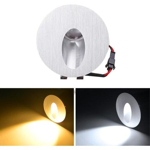 Led Sconce Lamps 85-265v 1w 3W Recessed Led Stair Light Wall Lights In Step / aisle lamps Embedded concrete walls lighting