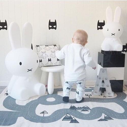 Family room decoration ultra soft cotton area rug city road path pattern country style carpet anti-static vloerkleed floor mat