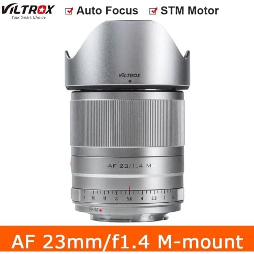 VILTROX 23mm F1.4 STM Auto-focusing Large Aperture Fixed Focus Lens for Canon EOS.M/M10/M100/M3/M5/M6/M6 II Mount Portrait Lens