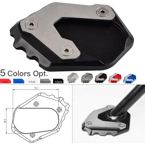 Kickstand Side Stand Extension Plate Pad For BMW R1200GS LC R 1200GS R 1200 GS LC 2013-2015 2016 2017 2018 Enlarge Support Pad