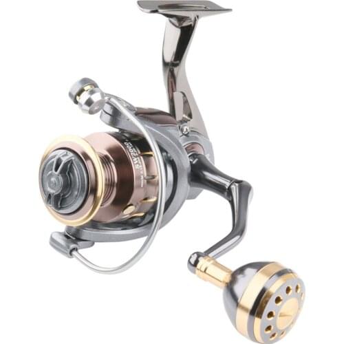 High Speed Fishing Reel Spinning Metal Body 4+1BB. Gear Ratio 5.0:1 SW2000-7000 Size Fishing Equipment
