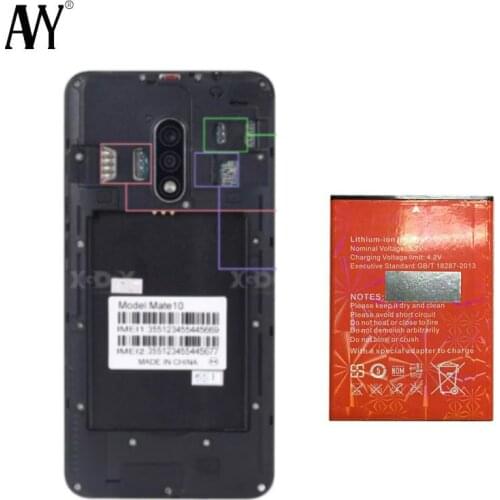 XGODY Mate 10 Battery For Mate 10 MTK6570N Dual Core 1GB 8GB Rechargeable Replace Li-polymer Batteries 2500mAh