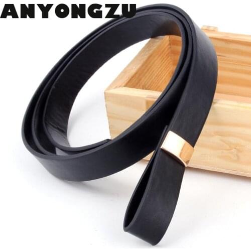 ANYONGZU New Decorative Belt Korean Fashion Tie a knot Dress Women Soft Belt Can Black Red Brown Luxury Belts For Women