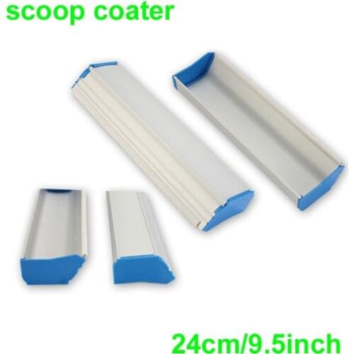Free shipping 1 pc 25cm (9.8inch) Screen Printing Aluminum Emulsion Scoop Coater Tools Materials