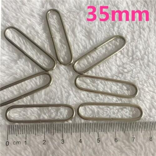 10 pieces/lot)35mm/38mm Oval metal buckle clothing accessories adjustment buckle Ribbon buckle backpack. Bags.accessories strap