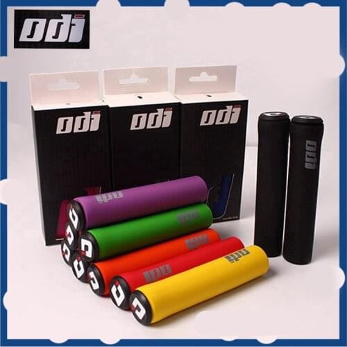 2PCS ODI soft Mtb Grips damping Non-slip bike Handlebar Grip 1 Pair soft silicone Bicycle Grips cycling Accessories