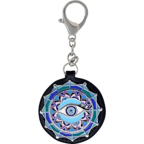 Black and Blue Anti-Jealousy “Evil Eye”Amulet Hanging Keychain W4257