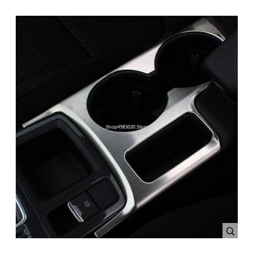 ABS Chrome Plate Car Water Cup Holder Decorate Moulding Ring Interior For CX-5 CX5 2013 2014 2015 2016 Car Styling accessories