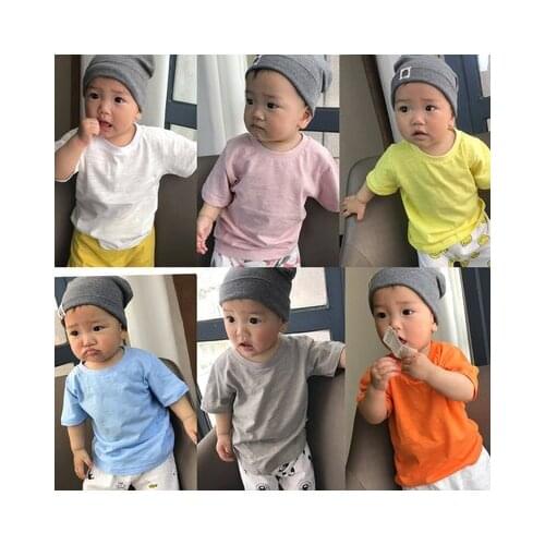 Childrens Clothing Toddler Infant Brand New Baby Boys and Girls Casual T Shirt Kids Cotton Soft Tee Shirt Kids Top Tees 1-4Y