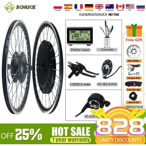 Electric Bicycle 36V 250W 350W 500W 48V 1000W 1500W Front Wheel Hub Motor Brushless For Front Motor ebike Conversion Kit