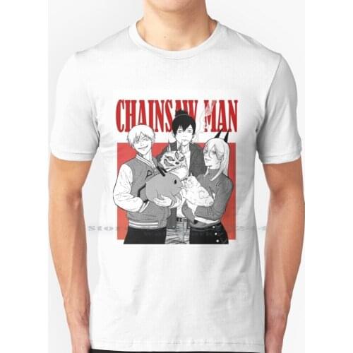 Chainsaw Man Design T Shirt 100% Pure Cotton Chainsaw Man Chainsaw Man Anime Manga Denji Demon Devil Chain Saw Saw Kon