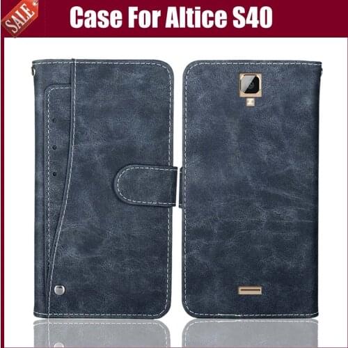Hot Sale! Altice S40 Case High Quality Flip Leather Phone Case Protective Cover For Altice S40 Case With Card Slots