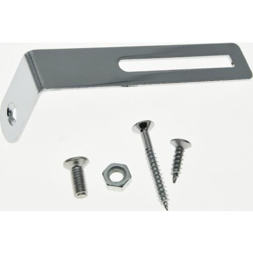 Chrome Pickguard Bracket Scratch Plate Bracket w/ Screws fits LP Guitar