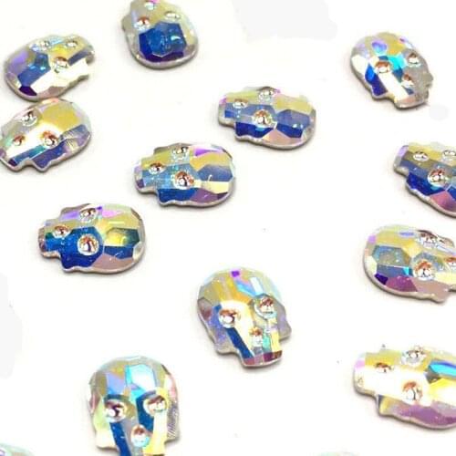 Best Quality Rhinestone 20pcs Mix color Crystal AB Non HotFix FlatBack Glass Nail Art Stones Shiny Nail Decorations