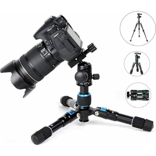 Bexin Tabletop Tripod, Mini Desktop Travel Tripod Aluminum Alloy with 360 Degree Ball Head and Quick Release Plate Lightweight a