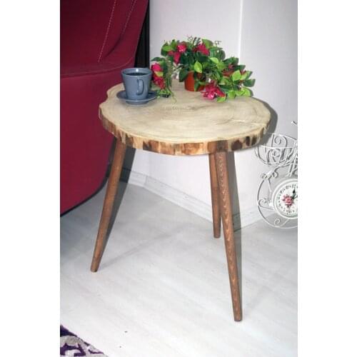 Qtük Natural Billet Side Coffee Table 40 cm