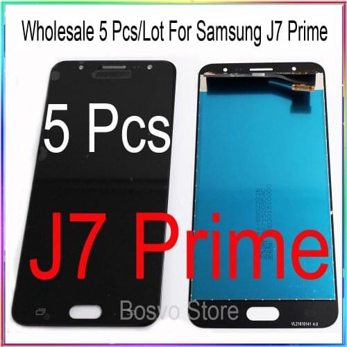 Wholesale 5 pcs/lot For Samsung j7 prime lcd display screen with touch digitizer assembly G610 G610F G610M