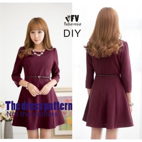 Dresses Sewing Pattern Template Cutting drawing Clothing DIY ((Not selling clothes)) BLQ- 150