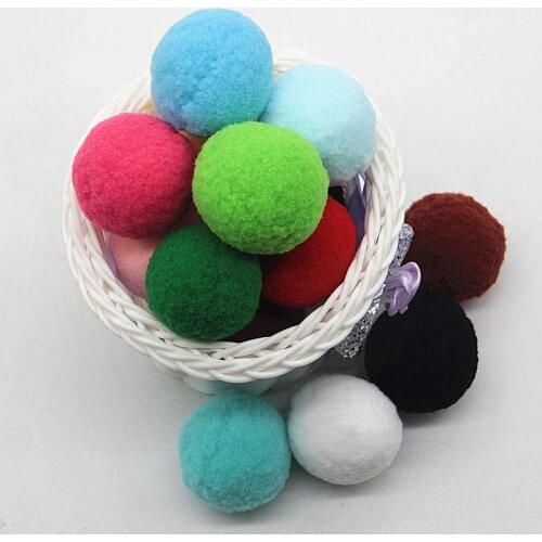 Mix Mulit 40mm Pompom Balls Fur Craft DIY Soft 4cm Pom Poms For Toys Phone Wedding Home Decoration Sewing On Cloth Accessories