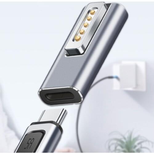 For Magsafe 2 Type C-Type Fast Charging USB PD Aluminum Alloy Portable LED Adapter For Macbook Air / Pro Smart Phone For Laptop