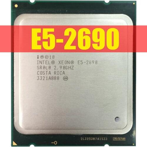 Xeon Eight-Core E5-2690 2.9GHz 8.0GT/s 20MB LGA2011 Processor CPU 100% normal work Free shipping
