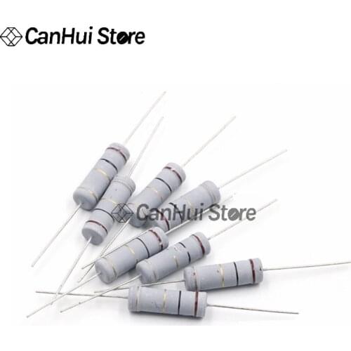 10PCS 3W Carbon Film Resistor 5% 1R ~ 1M 1R 4.7R 10R 22R 33R 47R 1K 4.7K 10K 100K 10 22 33 47 4K7 ohm oxide film resistance