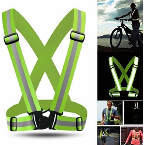 Cycling Clothing Bike Night Riding Clothes Safety Warning High Visibility Reflective Vest Riding Bicycle Running Equipment
