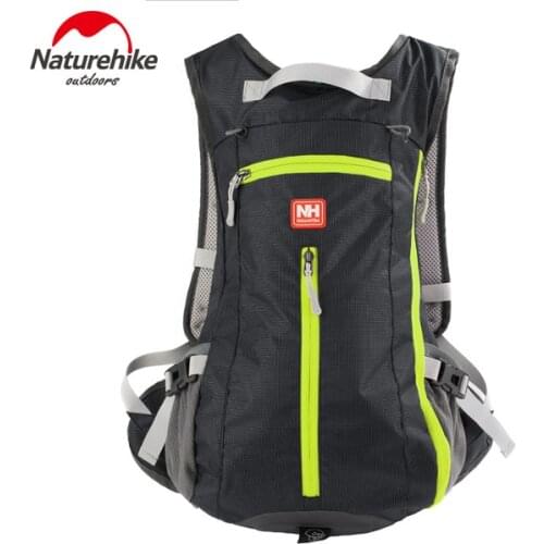 Naturehike waterproof cycling backpack with helmet cap pocket frameless outdoor camping backpack running hydration water bags