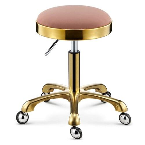 Stainless Steel Brushed Lifting Stool Explosion-proof Stool Barber Chair Bench Hairdressing Salon Rotating Stool Master Chair