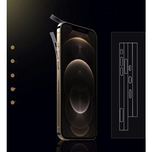 100pcs For IPhone12Pro side Film Hydraulic Protective Film 12 mini Frame Film On 12Pro/Max 11 Anti- Scratch Border Film Sticker