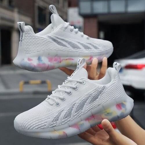 Women Non-slip Breathable Sport Shoes For Women Light Soft Sneakers Light Flat Tennis Outdoor Tenis Feminino Athletic Jogging