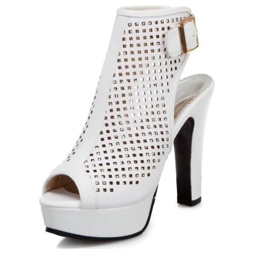 Big SizeSimple and Hollow High Heels Sandals high heels sandals women shoes woman summer ladies