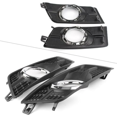 2pcs/set Car Front Fog Lamp Light Cover Moulding Trim for Cadillac SRX 2010 2011 2012 2013 2014 2015 2016