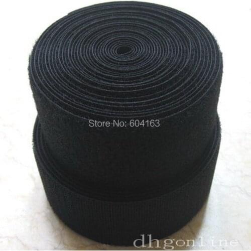 27 yard 2" 50mm Sew-On Roll Hook Loop Tape hard soft Black