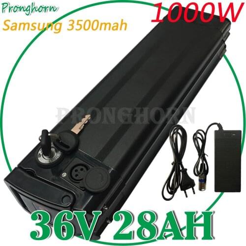 36V 30Ah 28Ah 25Ah 20Ah 18Ah Ebike Battery 1000W 500W 36V Silver Fish Electric Bike Lithium Battery Fit Bafang/8FUN BBS01 Motor